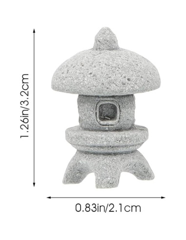 Estatuas Mini Pagoda Milisten 4 Piezas Decoración Jardín Zen