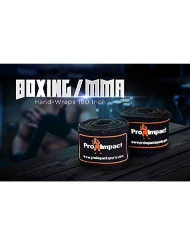 Envolturas de Mano Pro Impact 180" Estilo Mexicano - Boxeo, MMA