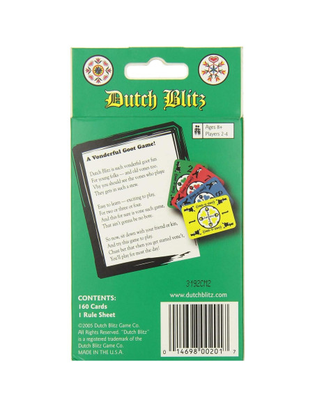 Juego de Cartas Dutch Blitz - Rápido para 2-4 Jugadores