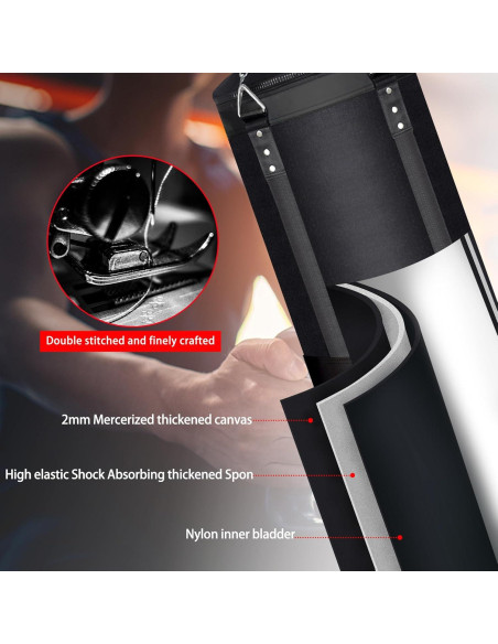 Bolsa de Boxeo Pesada Mamxwaga 4FT Lona para Kickboxing