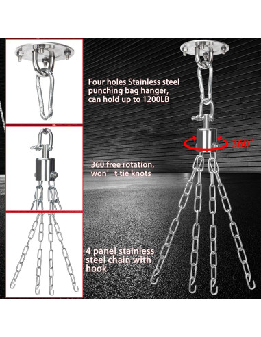 Bolsa de Boxeo Pesada Mamxwaga 4FT Lona para Kickboxing