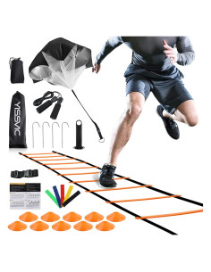 Escalera de Agilidad YISSVIC 6 Metros 12 Peldaños Ajustables