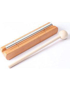 Campana de Percusión Musfunny 5-8" Aluminio y Madera para Meditación 2