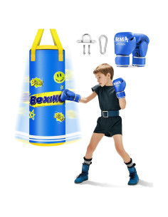 Saco de Boxeo Colgante YORWHIN 2FT para Niños con Guantes