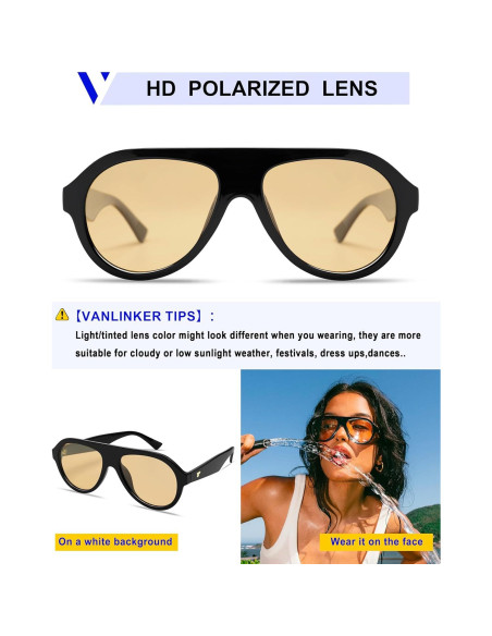 Gafas de sol aviador polarizadas VANLINKER VL9750 - Unisex