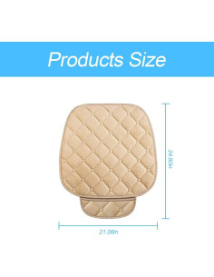 Funda de Asiento Delantero 2 Pack 8sanlione Beige Universal 2