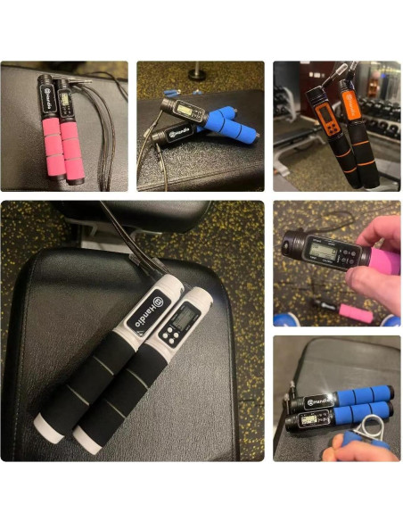 Cuerda para Saltar H HANDIO con Contador Digital Ajustable 2.79m