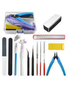 Juego de Herramientas BXQINLENX 15 Piezas para Modelismo