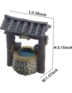 Pozo de Deseos en Miniatura ODDIER - Decoración Jardín Hadas 2