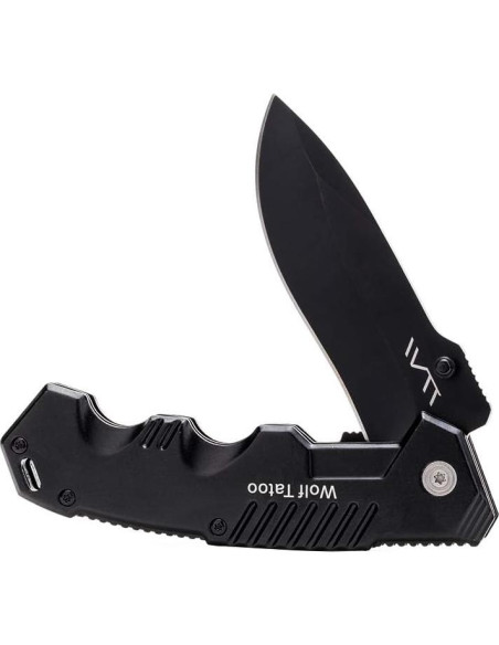 Cuchillo Plegable BGT Negro para Camping y Supervivencia 20.1 cm
