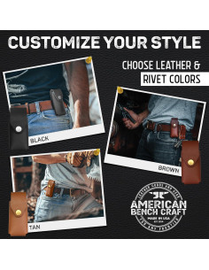Funda de Cuero American Bench Craft para Leatherman - Marrón 2