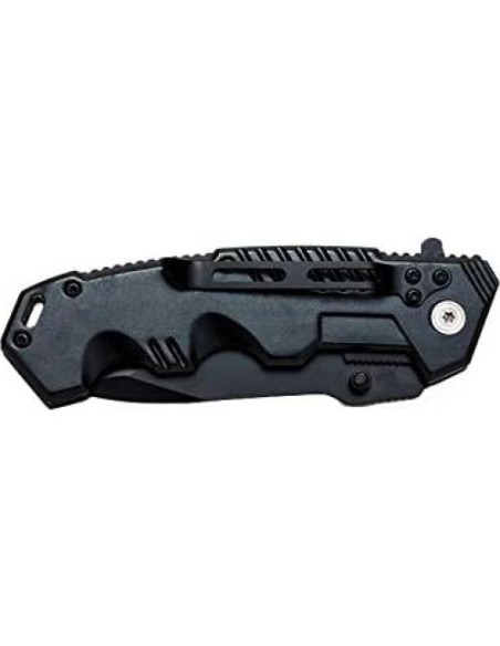 Cuchillo Plegable BGT Negro para Camping y Supervivencia 20.1 cm