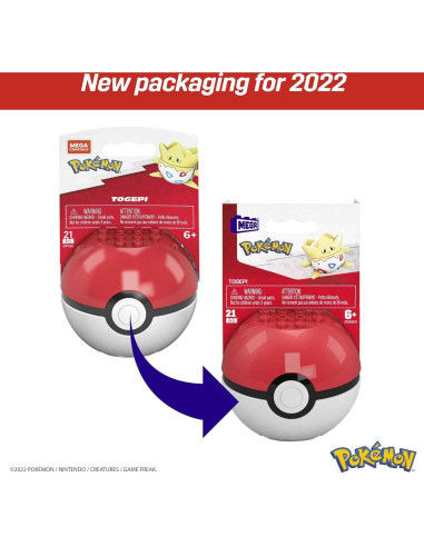 Set de Construcción Mega Construx Pokemon Togepi 21 Piezas