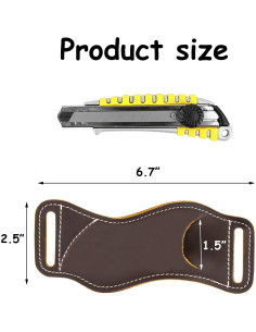 Funda de Cuchillo de Cuero Qchengsan 17x6.4 cm para Cinturón 2