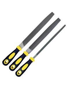 Juego de limas de metal 3 piezas WARMTREE 20.32 cm acero