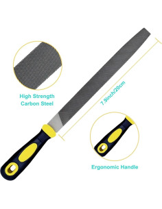 Juego de limas de metal 3 piezas WARMTREE 20.32 cm acero 2