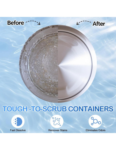 Paquete de 100 tabletas de limpieza Heigble para botellas