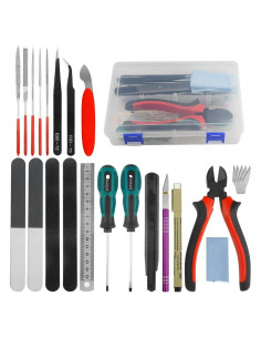 Juego de herramientas de modelismo BXQINLENX 26 piezas
