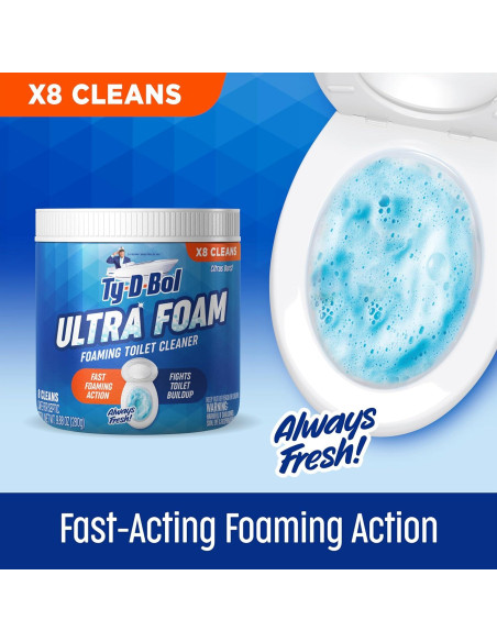 Limpiador de Inodoro Ty-D-Bol Ultra Foam 340g - Aroma Cítricos