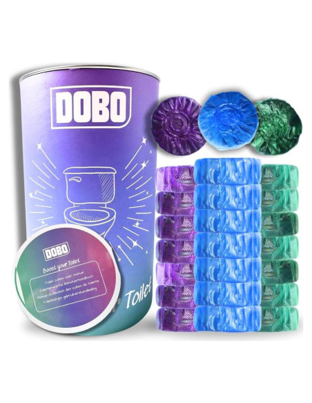 Tabletas Limpiadoras de Inodoro DOBO 24 Unidades - Sin Fragancia