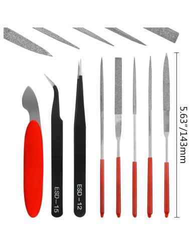 Juego de herramientas de modelismo BXQINLENX 26 piezas