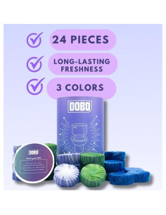 Tabletas Limpiadoras de Inodoro DOBO 24 Unidades - Sin Fragancia 2