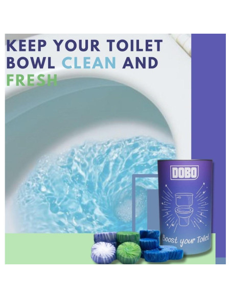Tabletas Limpiadoras de Inodoro DOBO 24 Unidades - Sin Fragancia