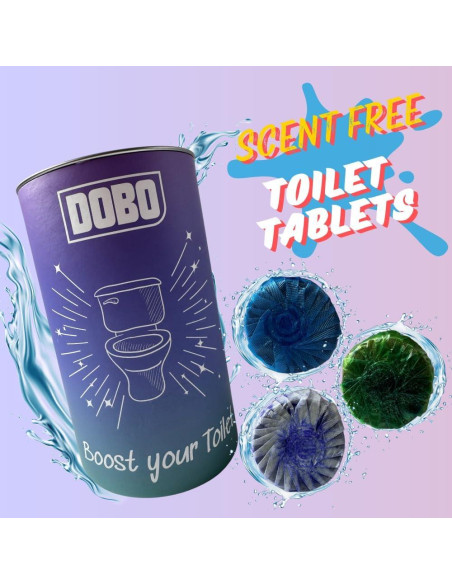 Tabletas Limpiadoras de Inodoro DOBO 24 Unidades - Sin Fragancia