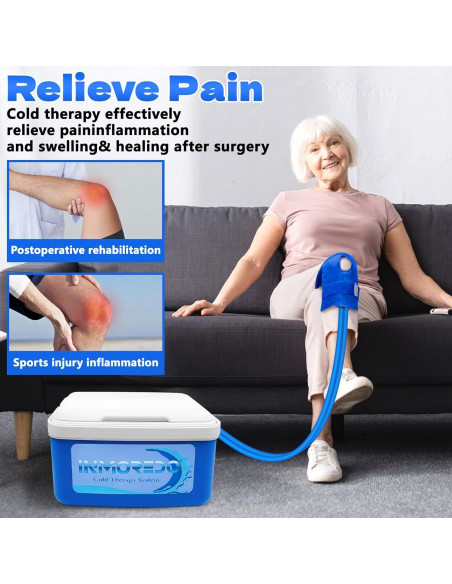 Máquina de Hielo Inmoredo para Rodilla - Terapia Fría Programable