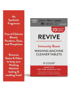 Limpiador de Lavadora REVIVEEO Tabletas 10ct - Sin Fragancias 2