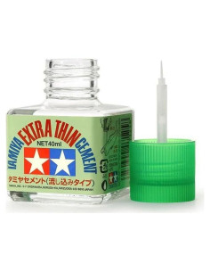 Cemento Extra Fino Tamiya 40ml para Modelismo Plástico