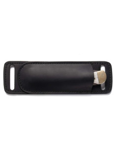 Funda de cuchillo de cuero Gentlestache negra EDC 17cm