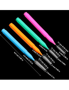 Cepillos Interdentales Patelai 100 Piezas Colores Brillantes 2