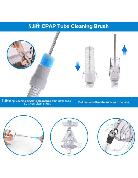 Cepillo de limpieza CPAP Desin - Acero inoxidable 169cm