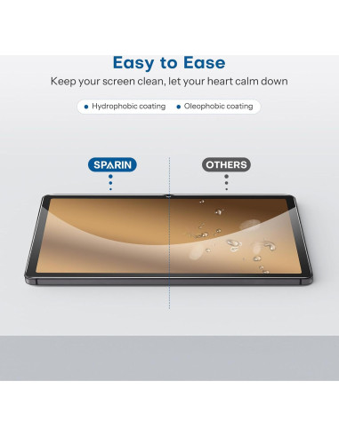 SPARIN Protector de Pantalla Vidrio Templado para Galaxy Tab A9 Plus 11"