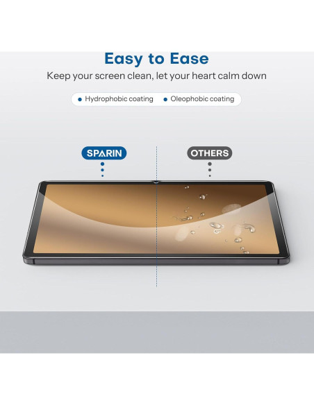 SPARIN Protector de Pantalla Vidrio Templado para Galaxy Tab A9 Plus 11"