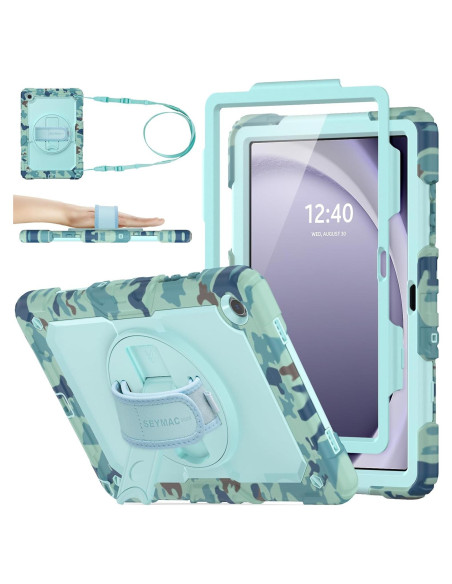 Estuche SEYMAC para Samsung Galaxy Tab A9+ 11" Camo Azul