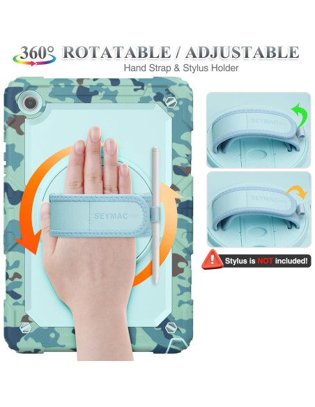 Estuche SEYMAC para Samsung Galaxy Tab A9+ 11" Camo Azul