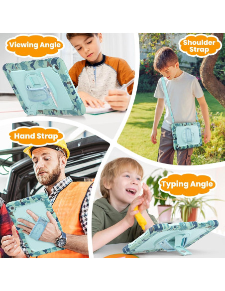 Estuche SEYMAC para Samsung Galaxy Tab A9+ 11" Camo Azul