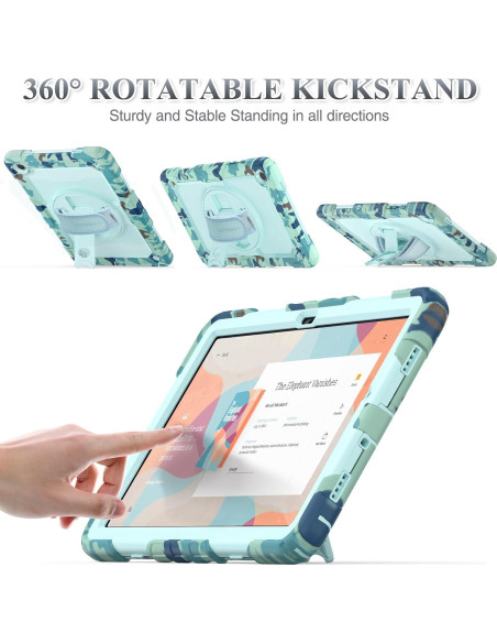 Estuche SEYMAC para Samsung Galaxy Tab A9+ 11" Camo Azul