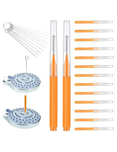 Limpiador de Cabezal de Ducha Ceycudy, 10 Puntas Acero Inoxidable y 15 Cepillos Nylon