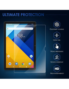 Protector de Pantalla DETUOSI 10.1" Vidrio Templado ECOPAD THTH-K12C 2
