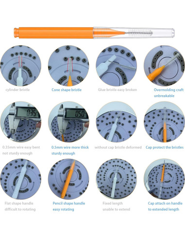 Limpiador de Cabezal de Ducha Ceycudy, 10 Puntas Acero Inoxidable y 15 Cepillos Nylon