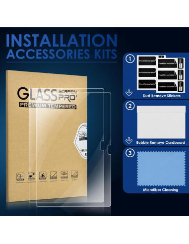 Protector de Pantalla DETUOSI 10.1" Vidrio Templado ECOPAD THTH-K12C