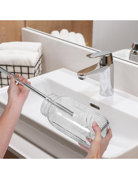 Juego de 2 Cepillos de Limpieza UQGVML para Botellas 11.4 y 18.9L