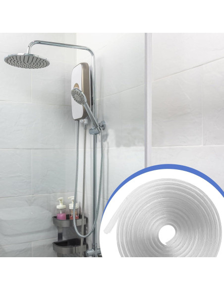 Protector de Borde de Silicona JoyHuaTrade 5m Canal U Transparente