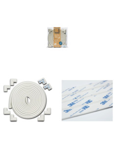 Protectores de Esquinas Roving Cove + Cinta 3M 10.97m - Blanco Ostra
