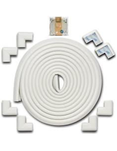 Protectores de Esquinas Roving Cove + Cinta 3M 10.97m - Blanco Ostra 2