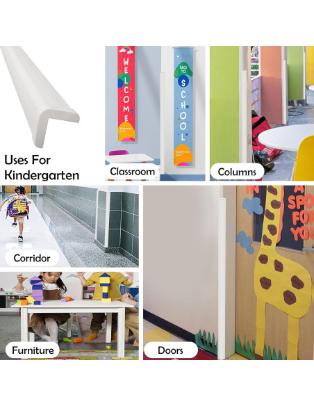 Protectores de Esquinas de Pared Rubber Bond 5 Piezas 91.44 cm Protectores de Esquinas de Pared Rubber Bond 5 Piezas 91.44 cm