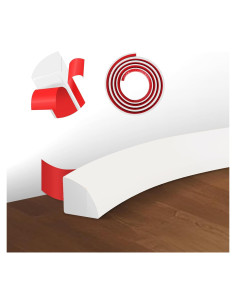 Moldura Cuarterona Flexible Langierspur 397.18 cm Blanca